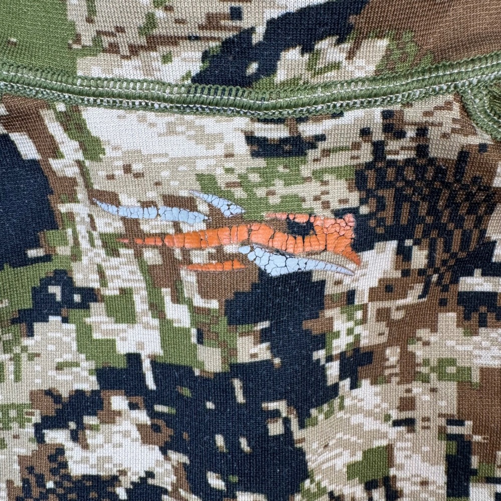 Sitka Core Heavyweight Zip-T Mens Medium Subalpine Camo 1/2 Zip Pullover 10036 - Picture 6 of 9